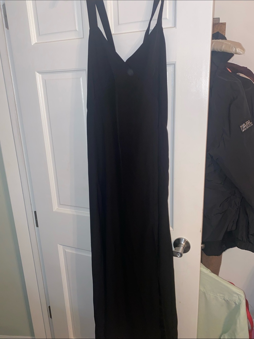 Banana Republic Black Maxi Slip Dress